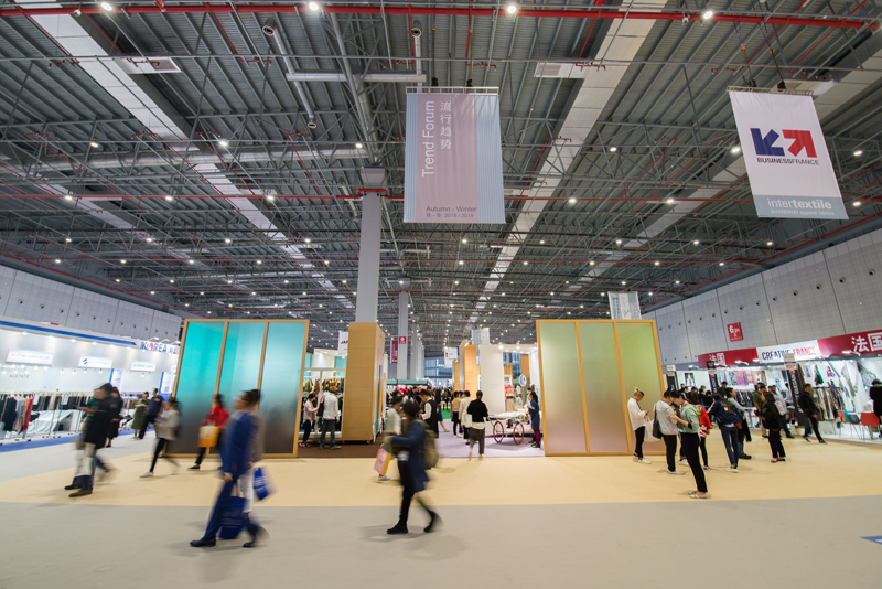 上海国际纺织面料及辅料博览会展台设计搭建丨国际纺织面料及辅料博览会展会布置装修丨纺织面料及辅料博览会展览展示制作丨欧艺展览